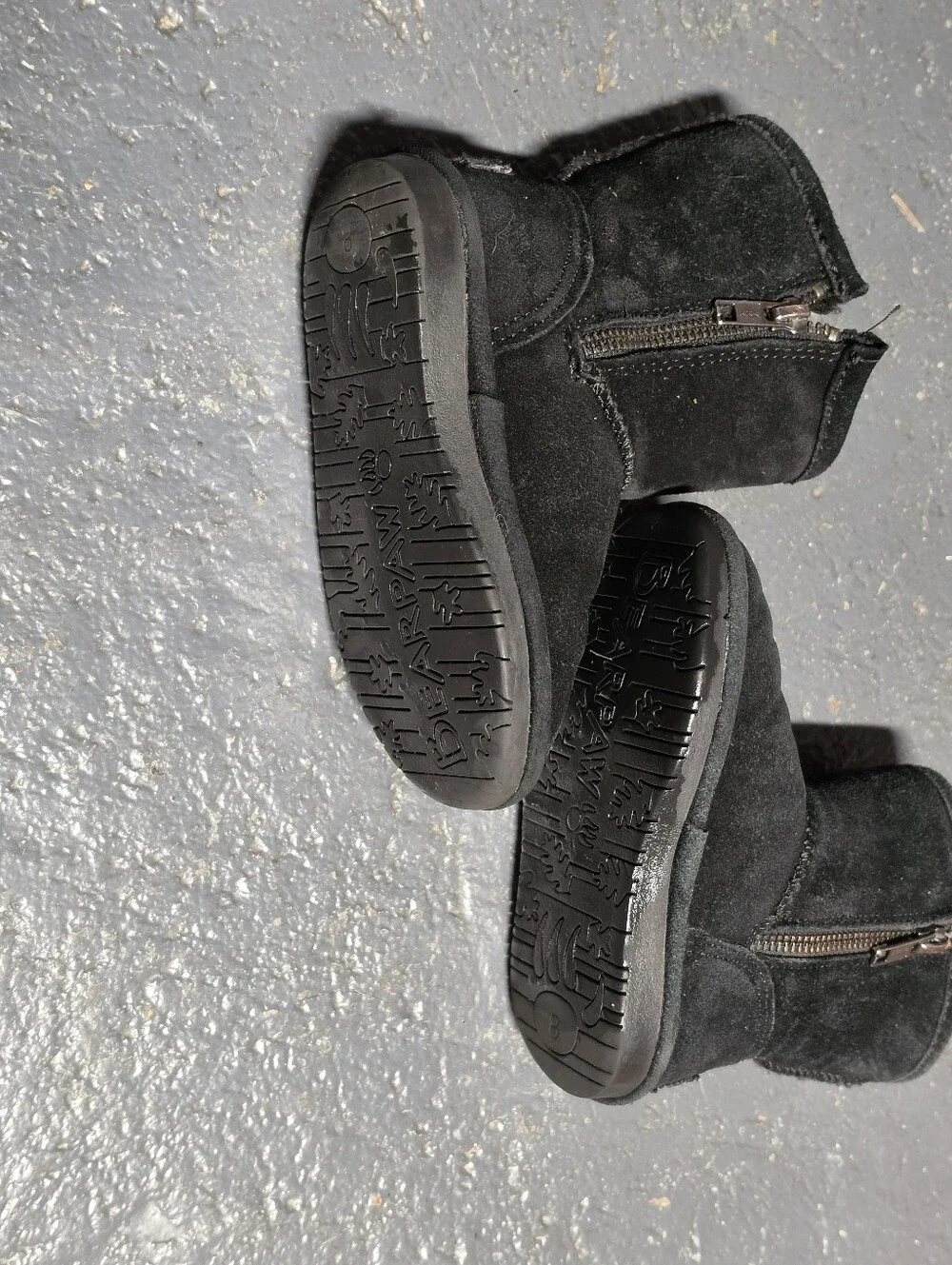 Bearpaw Emma Black Boots Girls Toddler 8
